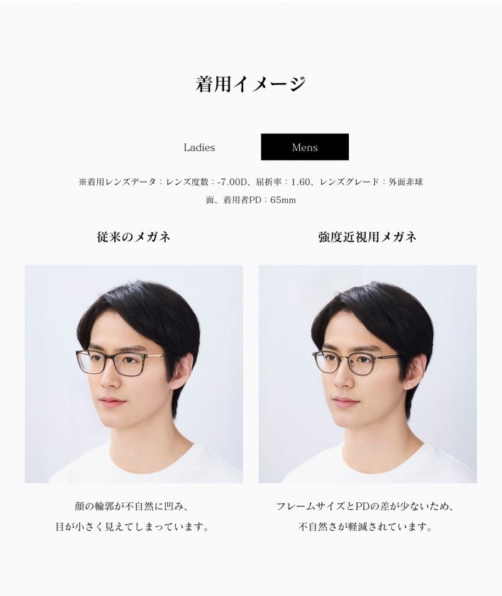 岐阜　メガネ　ラインアート